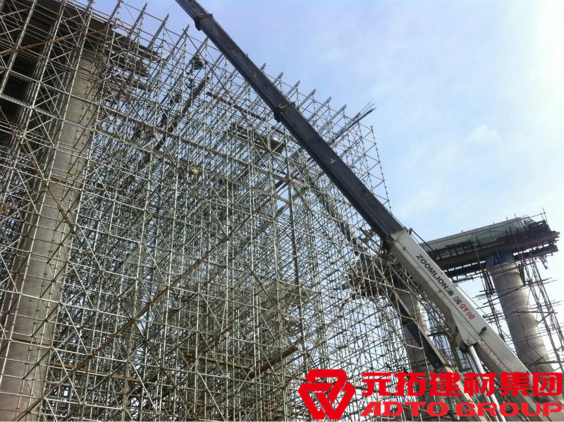 盤扣腳手架是什么材料，盤扣架多少米一噸？